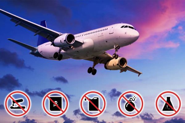 لیست اشیای ممنوعه در هواپیما